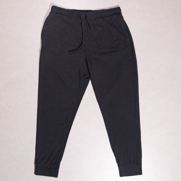 SKIMS Men’s Lounge Tapered Jogger Sweatpants Washed Onyx Black Size Large - Picture 1 of 7
